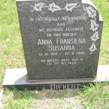 RIEKERT Anna Fransiena Susanna 1919-1980