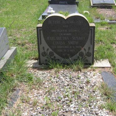 SMITH Margaretha Susara Louisa nee BOOYENS 1903-1963