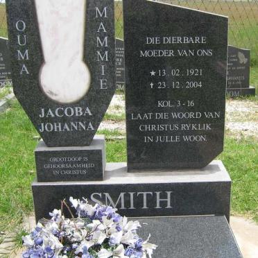 SMITH Jacoba Johanna 1921-2004