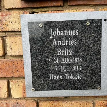 BRITZ Johannes Andries 1935-2013