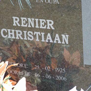 BEZUIDENHOUT Renier Christiaan 1925-2006