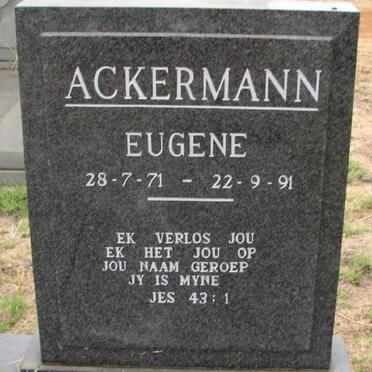 ACKERMANN Eugene 1971-1991