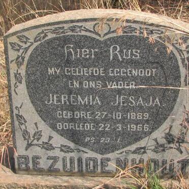 BEZUIDENHOUT Jeremia Jesaja 1889-1956