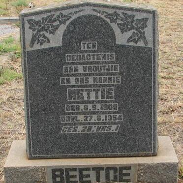 BEETGE Nettie 1909-1954