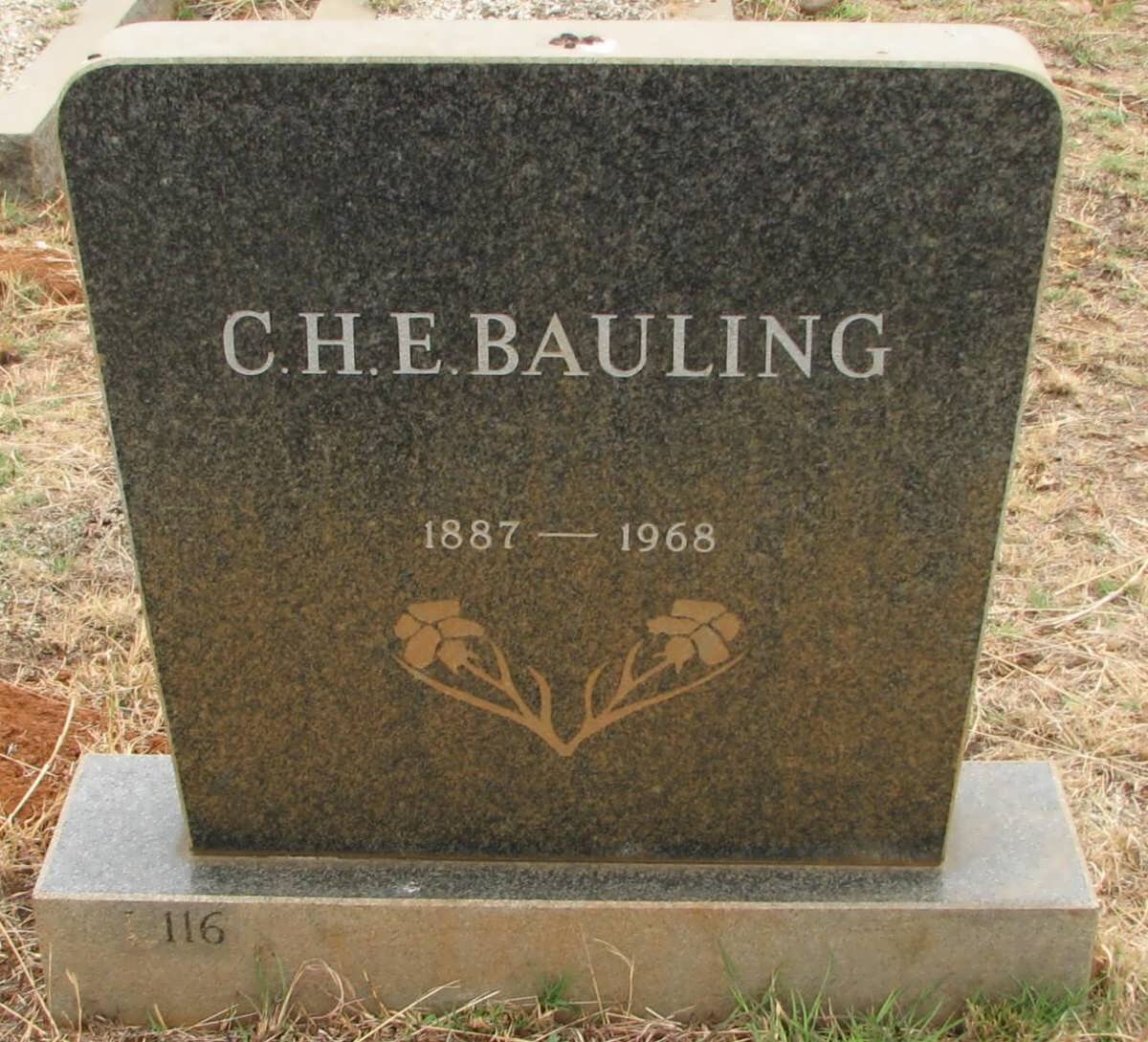 BAULING C.H.E. 1887-1968