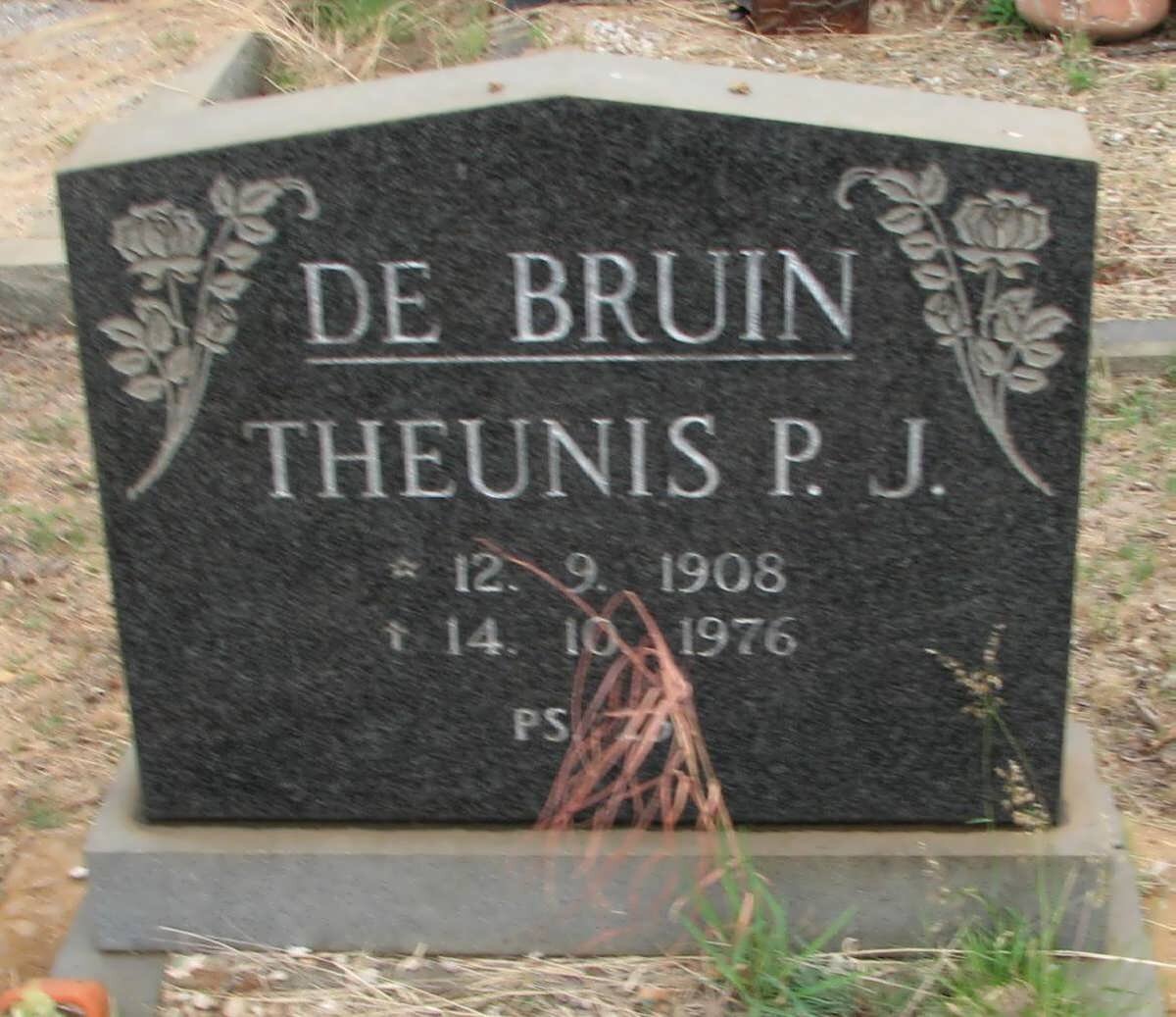 BRUIN Theunis J., de 1908-1976