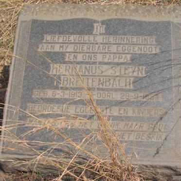 BREITENBACH Hermanus Steyn 1913-1954