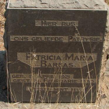 BARBAS Patricia Maria 1921-1930