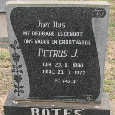 BOTES Petrus J. 1890-1977