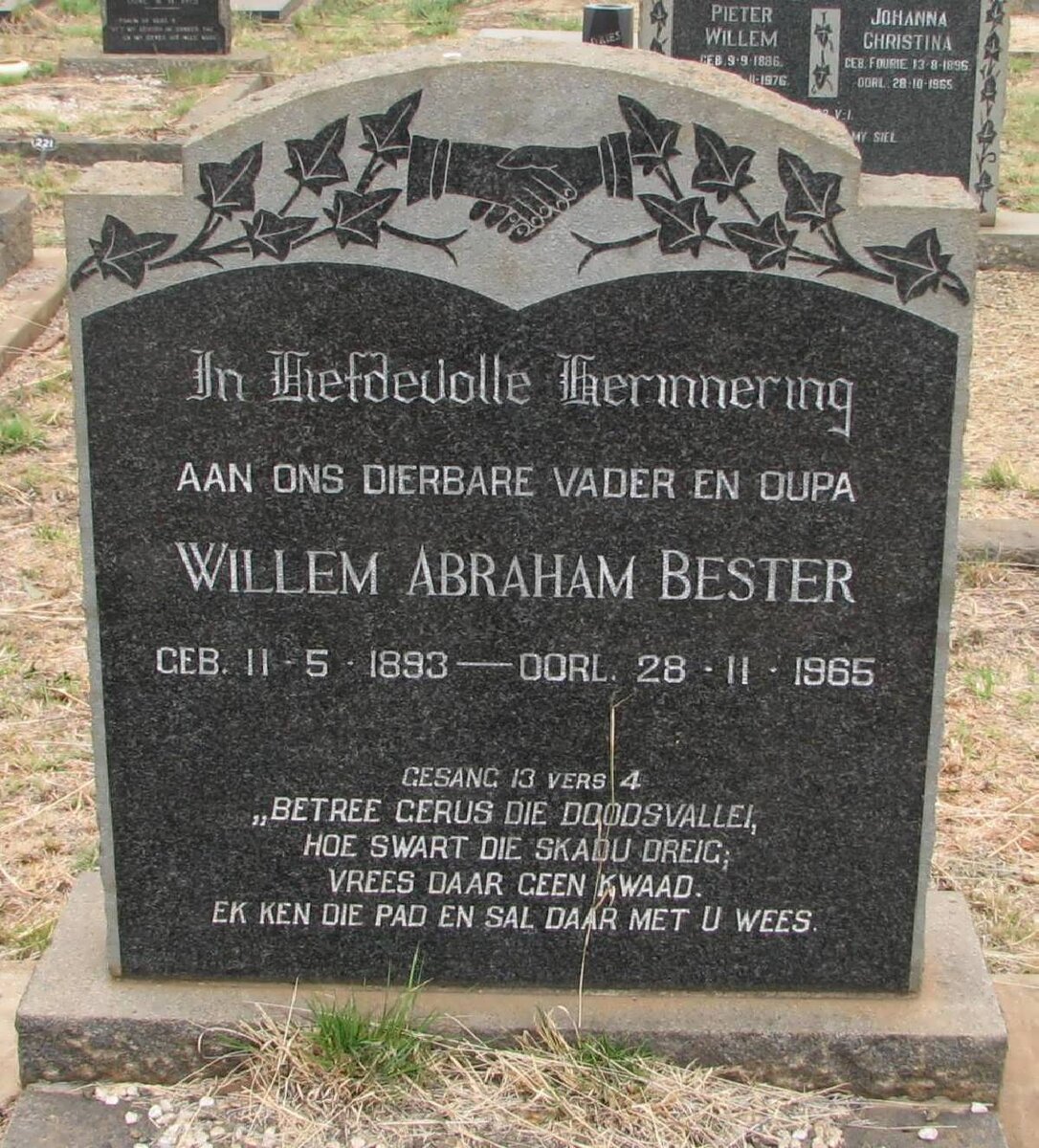 BESTER Willem Abraham 1893-1965
