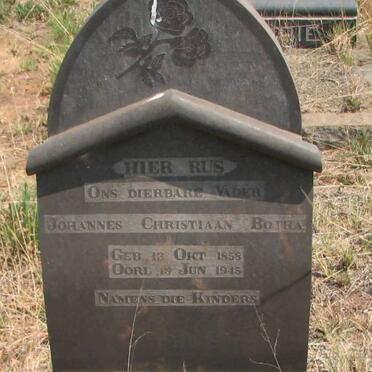 BOTHA Johannes Christiaan 1858-1945