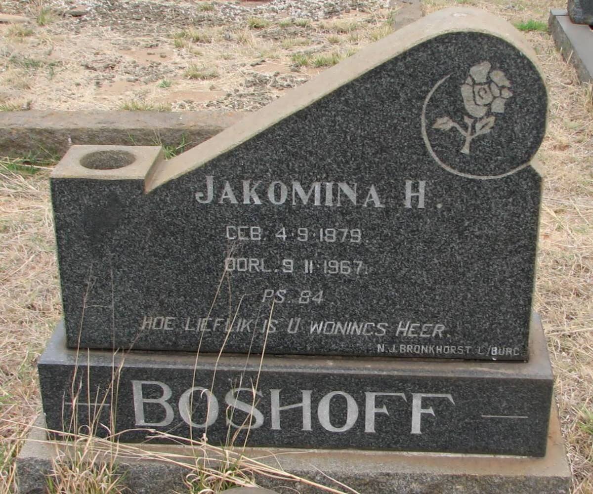 BOSHOFF Jakomina H. 1879-1967