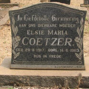 COETZER Elsie Maria 1917-1963