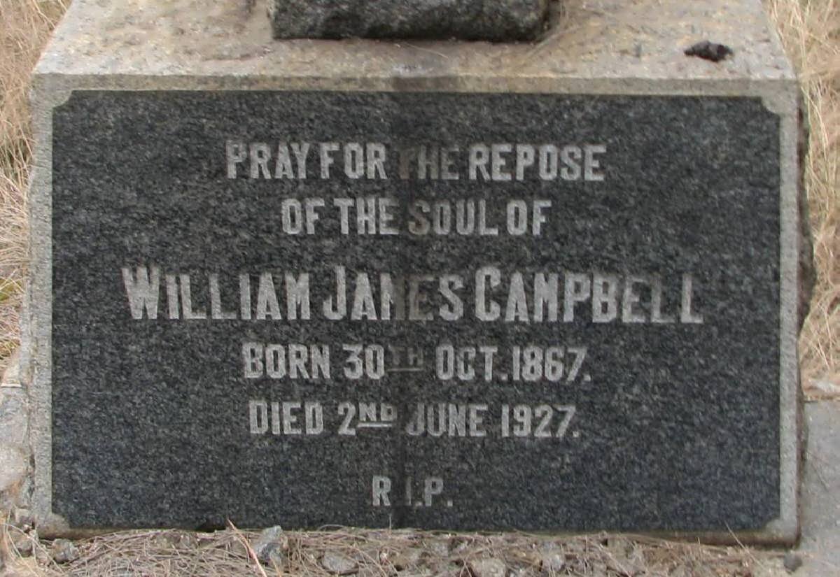 CAMPBELL William James 1867-1927