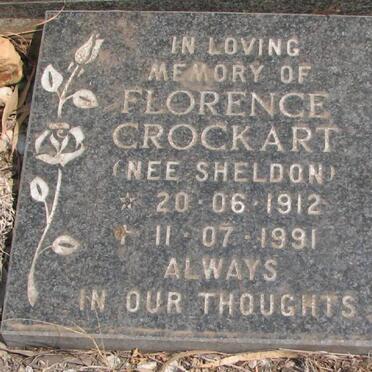 CROCKART Florence nee SHELDON 1912-1991