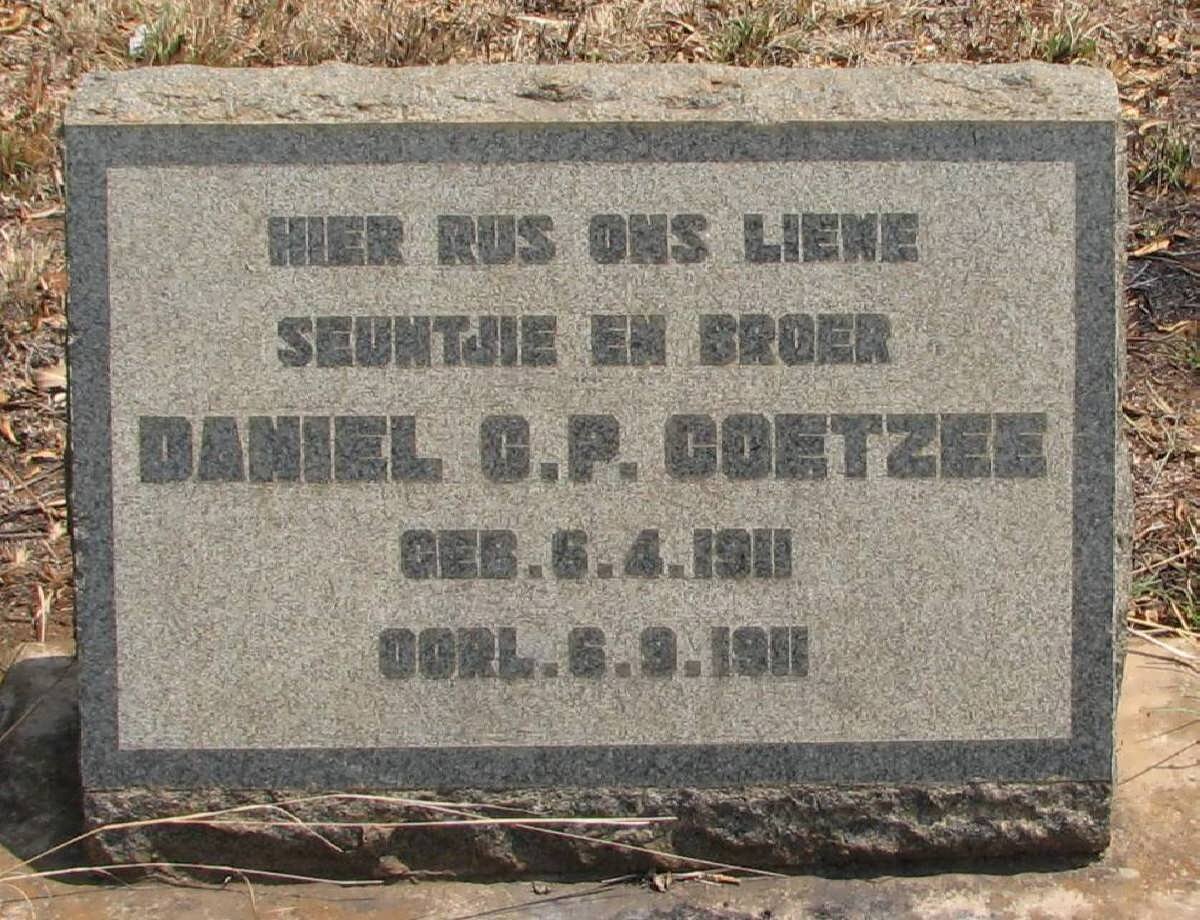 COETZEE Daniel C.P. 1911-1911