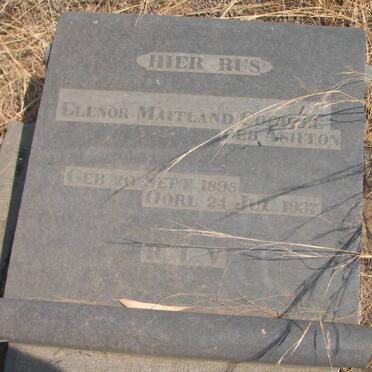 COETZEE Elenor Maitland nee ASHTON 1895-1937