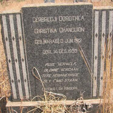 CHANGUION Gerbregt Dorothea Christina nee MARAIS 1912-1955
