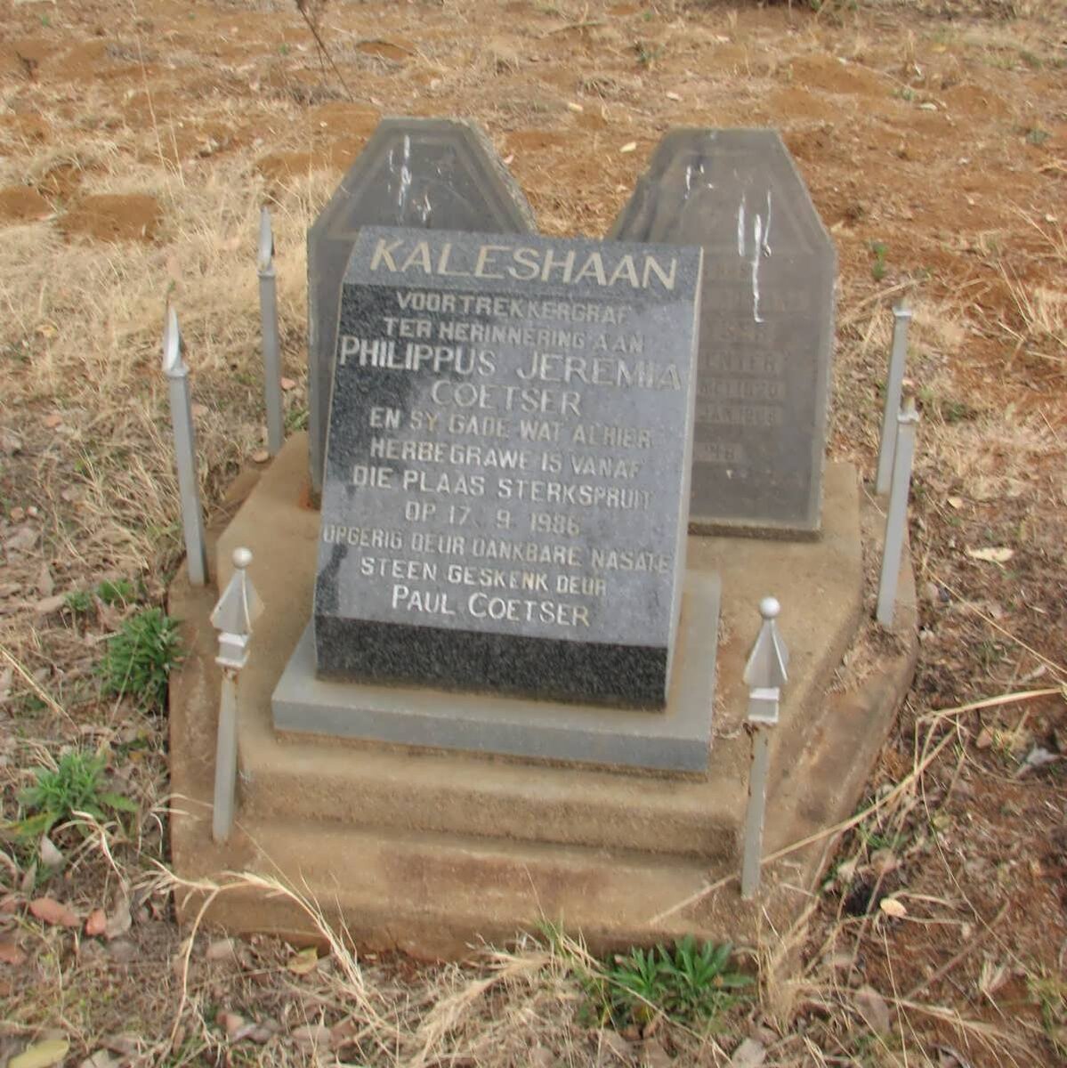 COETSER Philippus Jeremia en gade