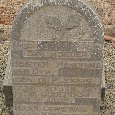 DYK Hester Hendrina, van nee DU PLESSIS -1917