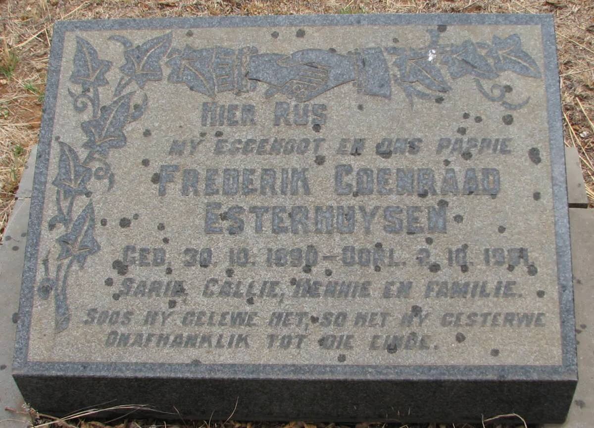 ESTERHUYZEN Frederik Coeraad 1890-1971