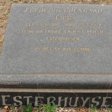 ESTERHUYSEN Frederik Coenraad 1928-1972
