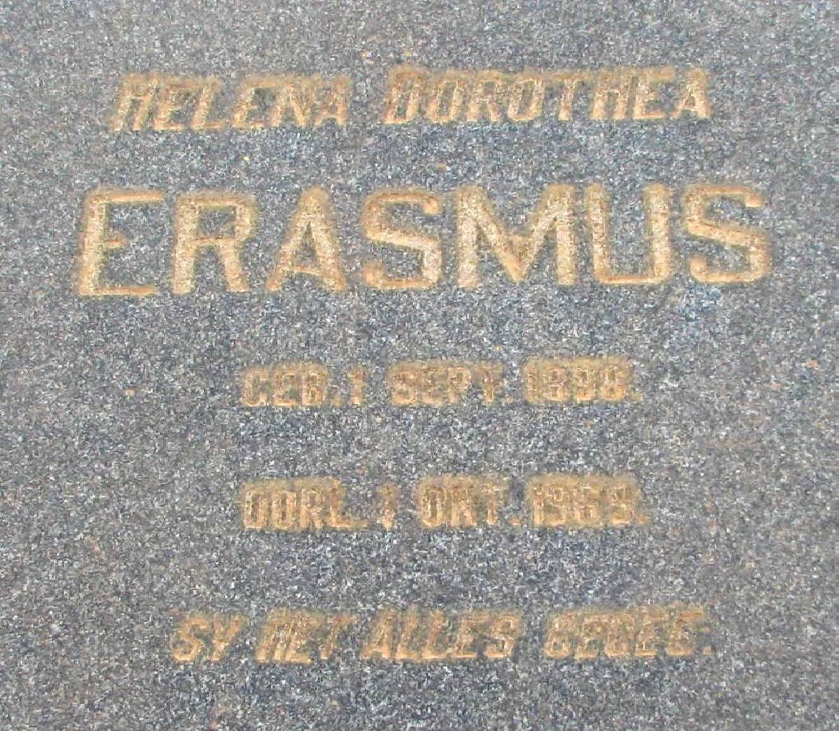 ERASMUS Helena Dorothea 1898-1968