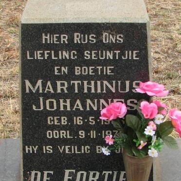 FORTIE Marthinus Johannes, de 19?6-197?