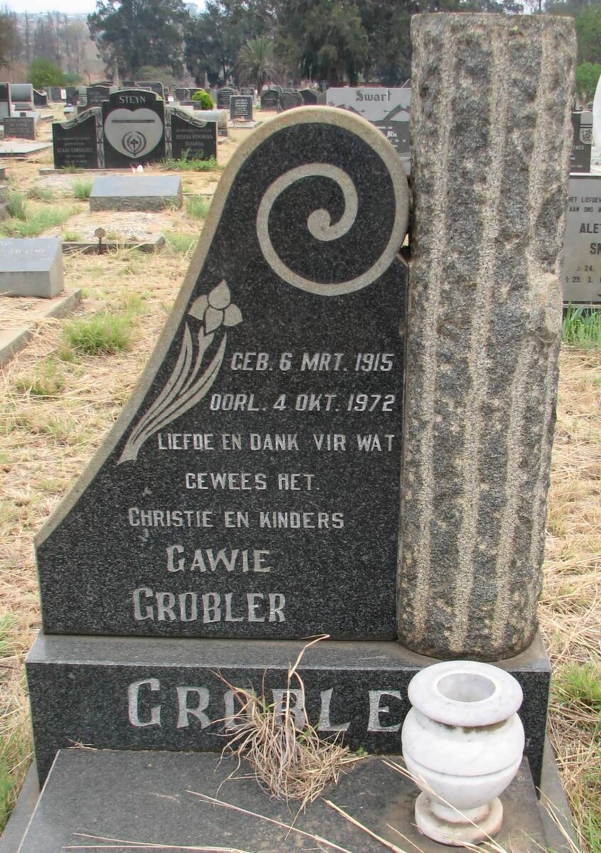 GROBLER Gawie 1915-1972