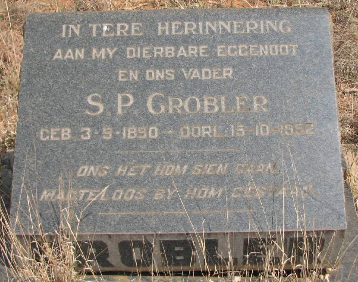 GROBLER S.P. 1890-1952