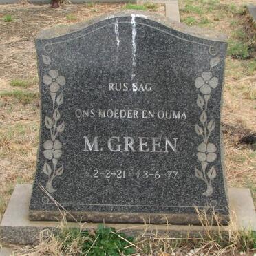 GREEN M. 1921-1977