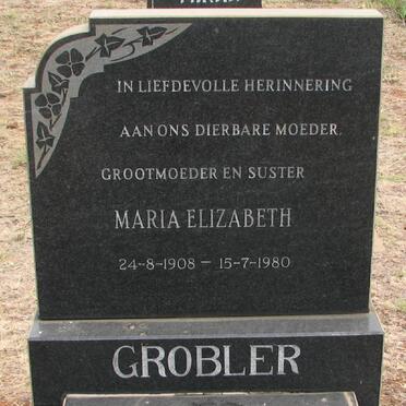 GROBLER Maria Elizabeth 1908-1980