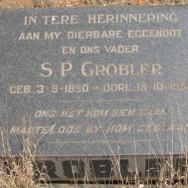 GROBLER S.P. 1890-1952