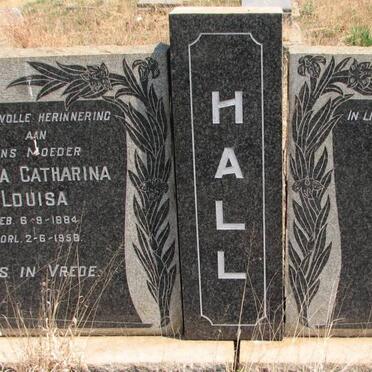 HALL James Robert 1882-1959 &amp; Maria Catharina Louisa 1884-1959