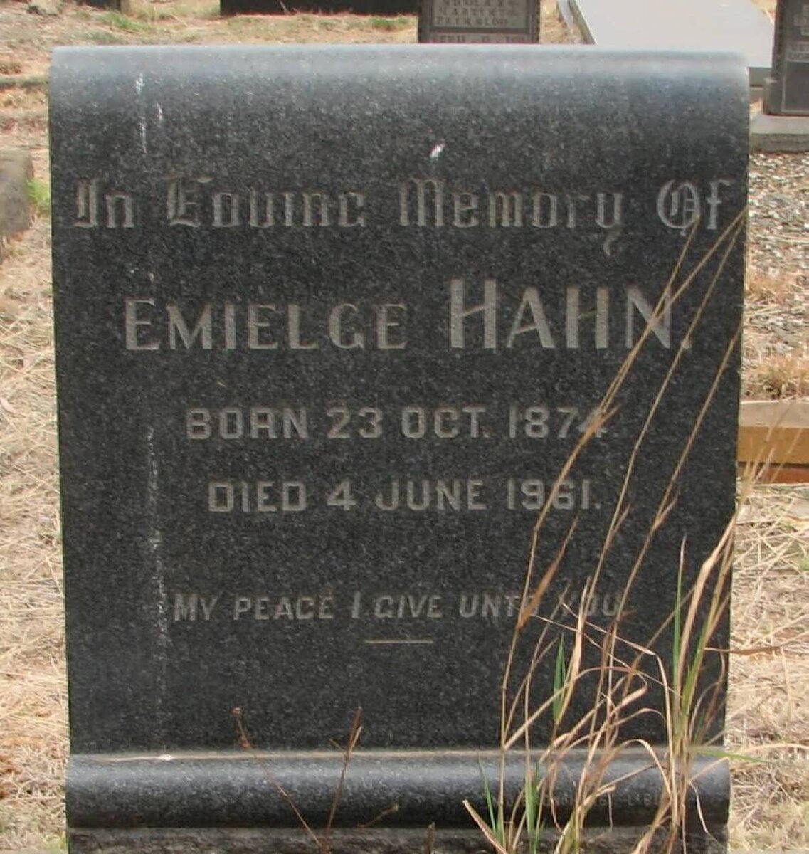 HAHN Emielge 1874-1961