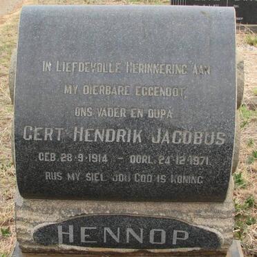 HENNOP Gert Hendrik Jacobus 1914-1971
