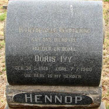 HENNOP Doris Ivy 1914-1980