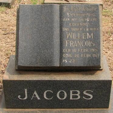 JACOBS Willem Francois 1915-1971