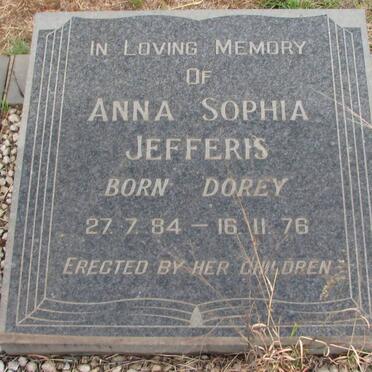 JEFFERIS Anna Sophia nee DOREY 1884-1976