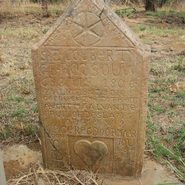 JOUBERT S.E. nee ROSSOUW 1806-1887