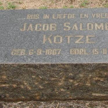 KOTZE Jacob Salomon 1887-1964