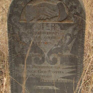 LANGE Maria Petronella, de nee BOTHA 1842-1920