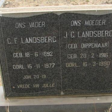 LANDSBERG C.F. 1892-1977 &amp; J.G. DIPPENAAR 1916-1990