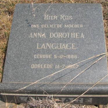 LANGUAGE Anna Dorothea 1886-1967