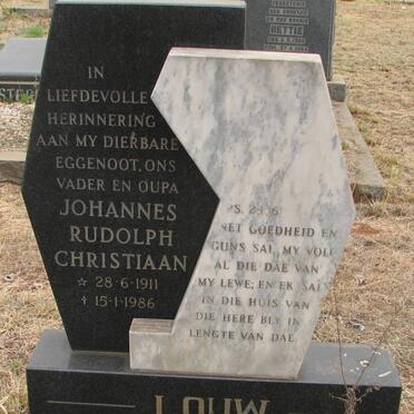 LOUW Johannes Rudolph Christoffel 1911-1986