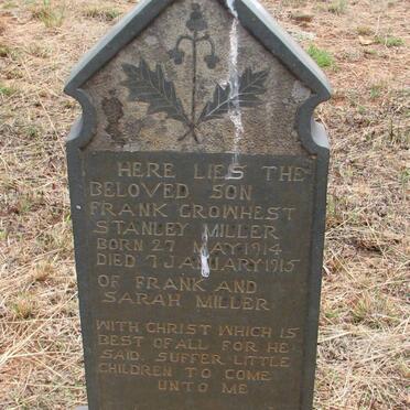 MILLER Frank Growherst Stanley 1914-1915