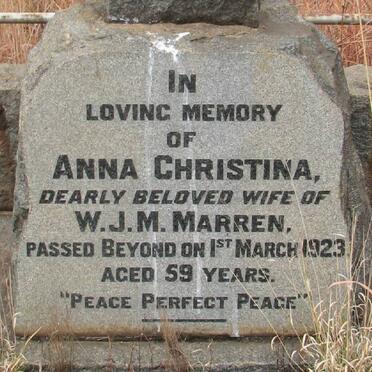 MARREN Anna Christina -1923