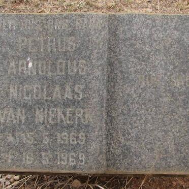 NIEKERK Petrus Arnoldus Nicolaas, van 1969-1969