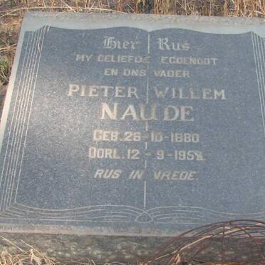 NAUDE Pieter Willem 1880-1957