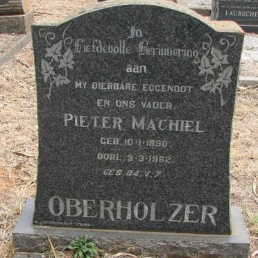 OBERHOLZER Pieter Machiel 1890-1962